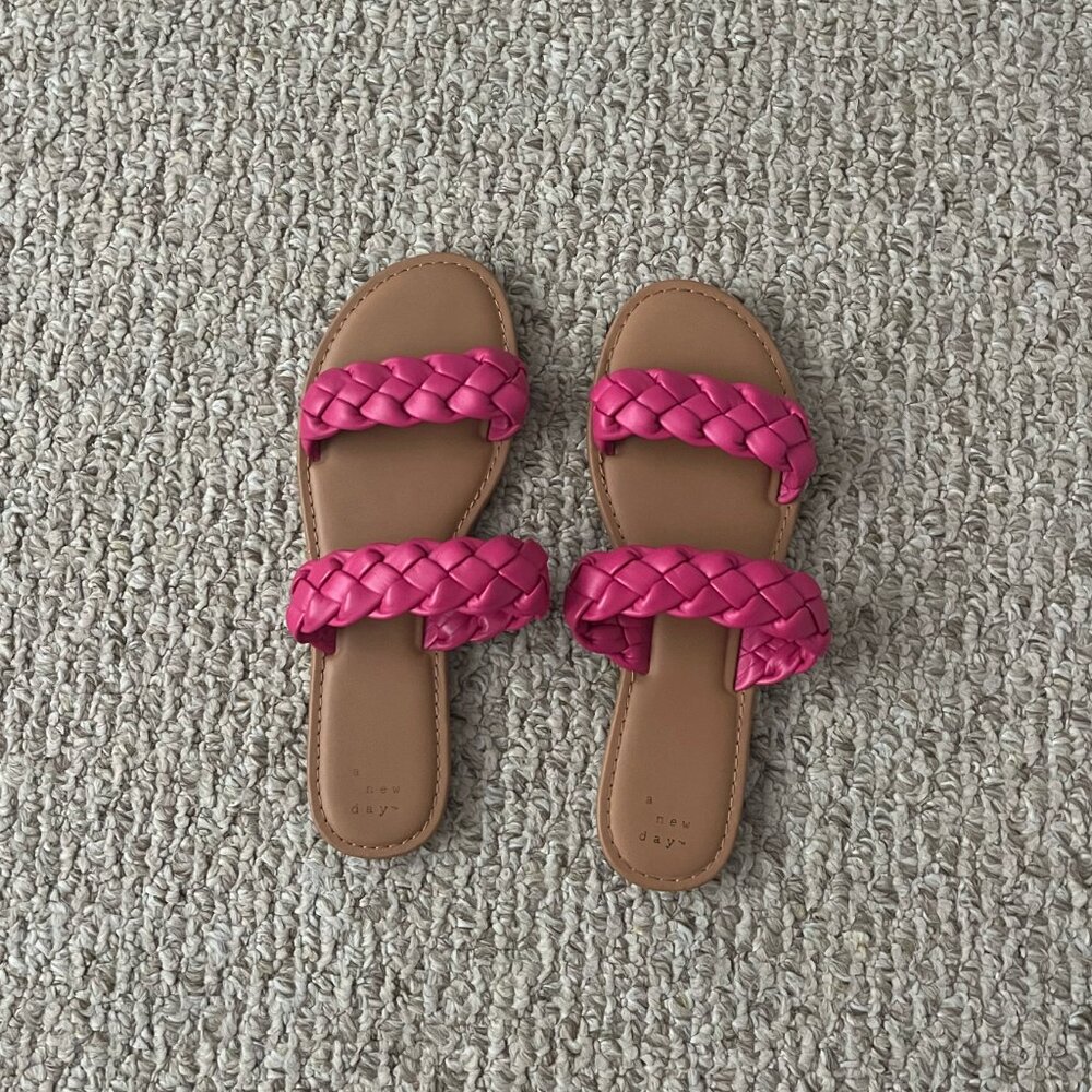 A New Day Two-Strapped Braided Sandals